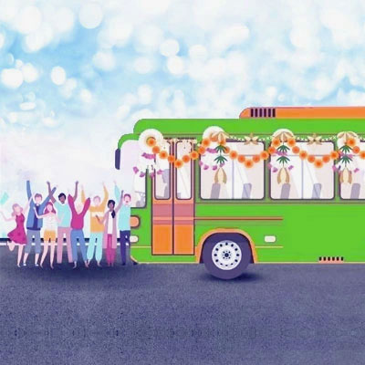 Bus Rental Service for Wedding & Events